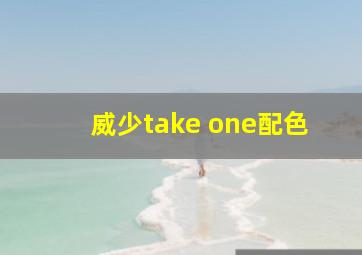 威少take one配色